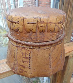 antique Chippewa Indian birch bark basket